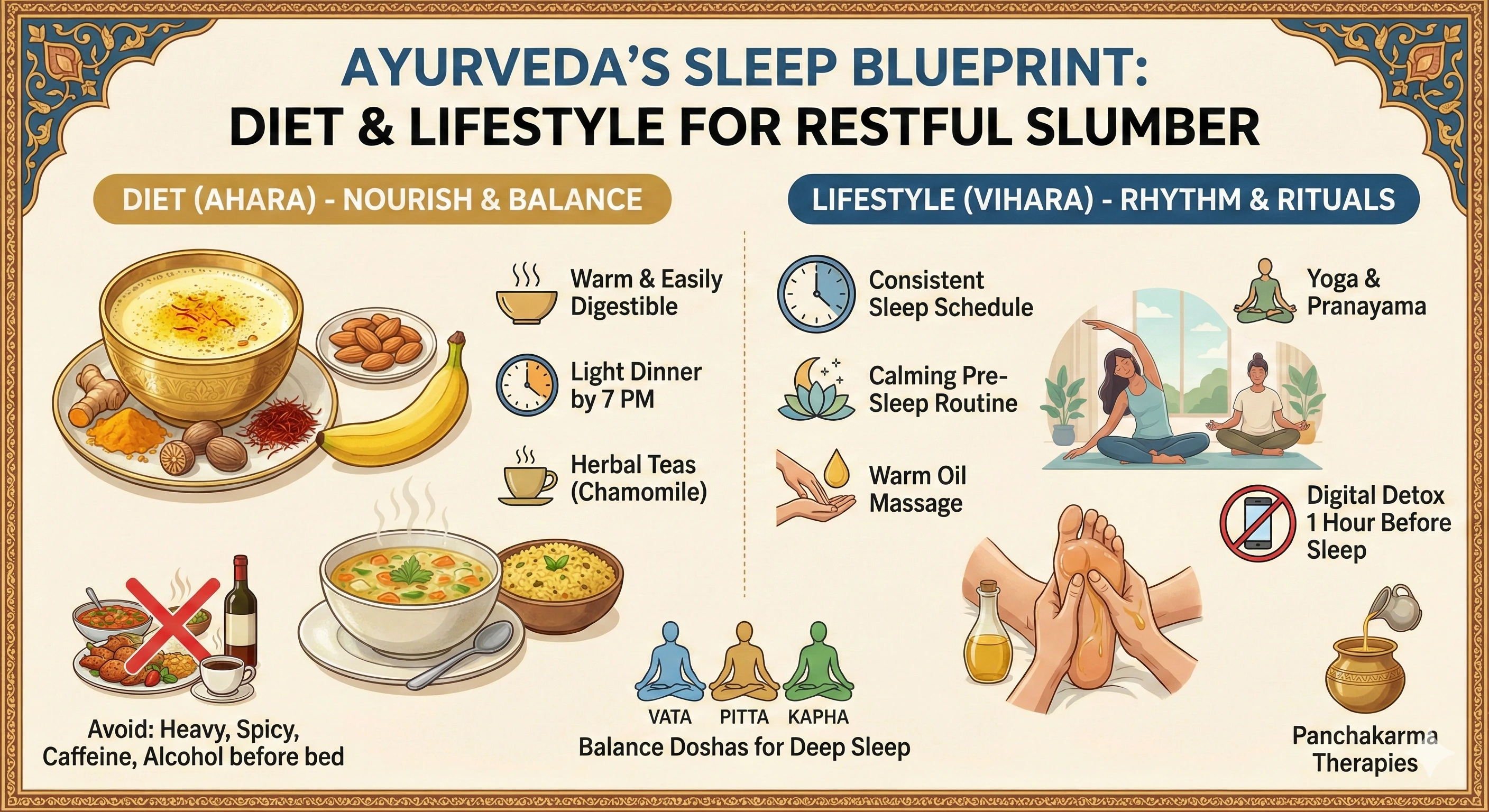 Diet & Lifestyle Ayurveda’s Sleep Blueprint